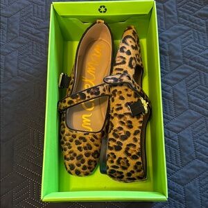 Sam Edelman Animal Print Mary Jane Flats